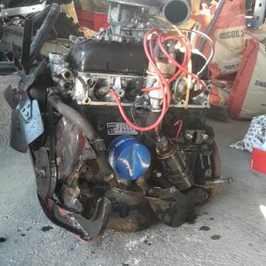 État du moteur après sa déposé