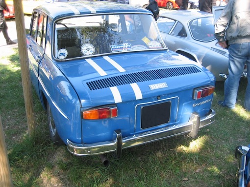 R 8 Gordini vue arrière